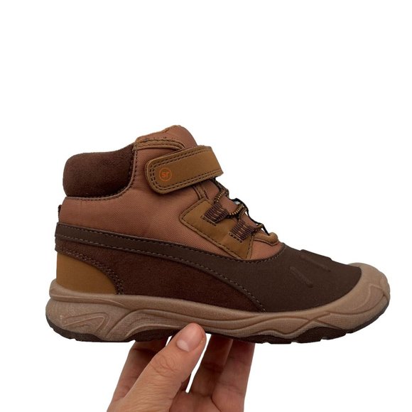 Stride Rite Boys Girls Nebraska Boots Size 12 Brown Adjustable Medium-Wide Width - Picture 16 of 16